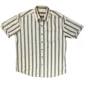 Kuhl Cotton Short Sleeve Striped Embroidered Shirt. Sz Large